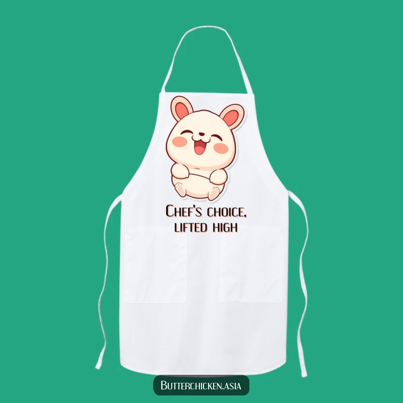 Funny Bao Bun Apron - Happy Steamed Bun Kitchen Wear for Joyful Cooks