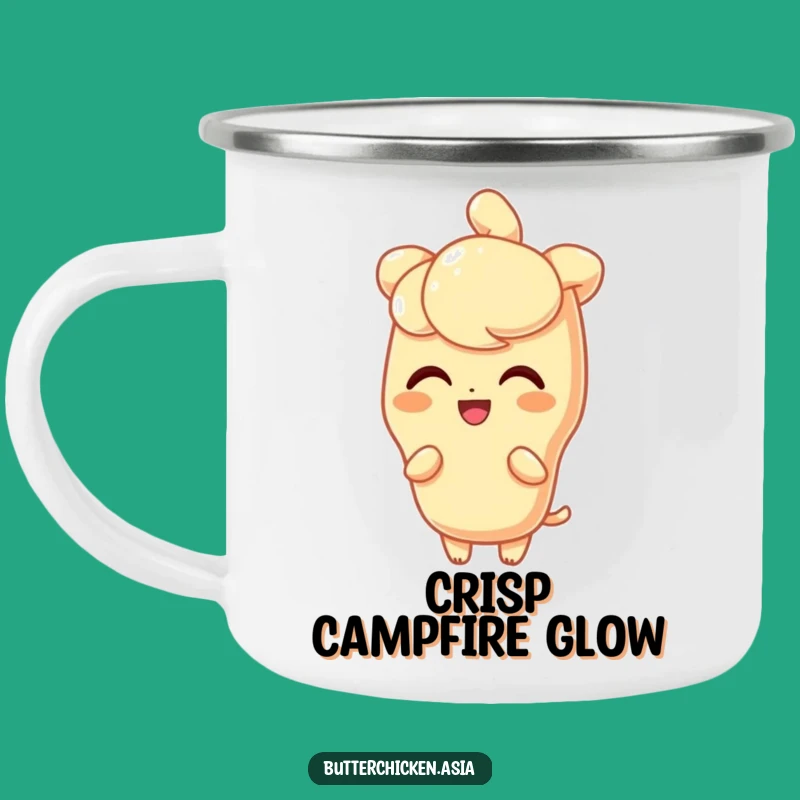Funny Delighted Tempura Camping Mug: Adventure with Shine, Your Crispy Funny Gift!