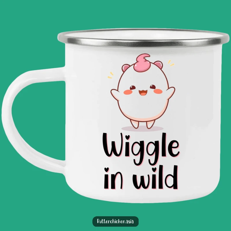 Funny Mochi Camping Mug: Wiggle into Adventure with this Sweet Character