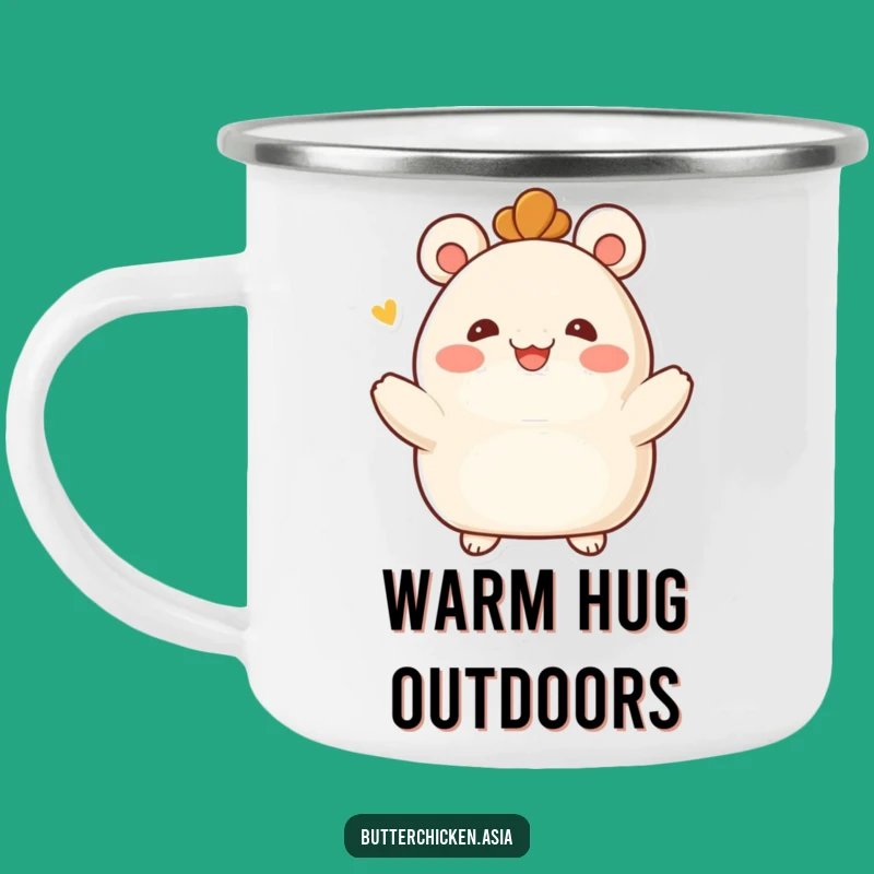 Funny Bao Bun Camping Mug: Embrace Adventure with this Cozy Character