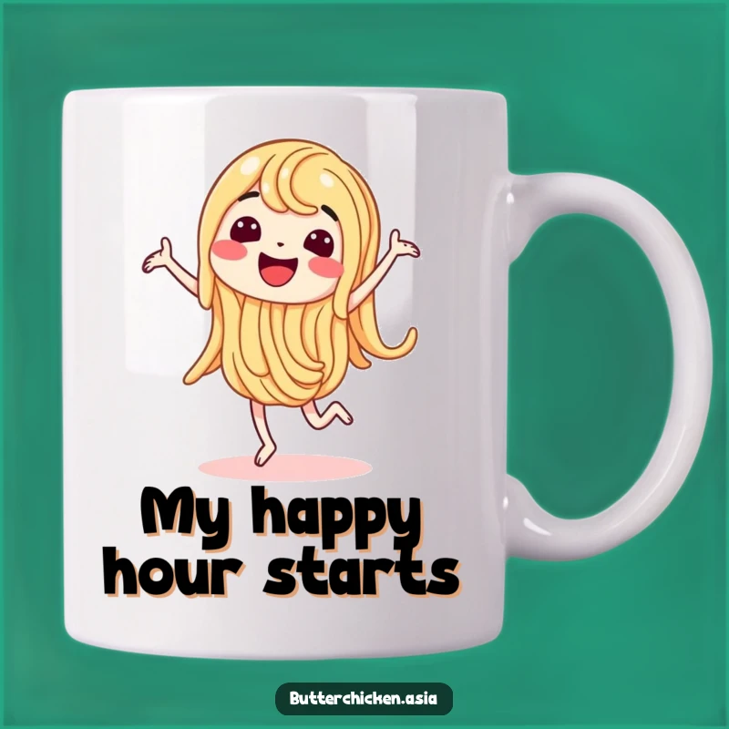 Funny Noodle Dance Mug: Joyful Sips, Perfect Morning Funny Gift!