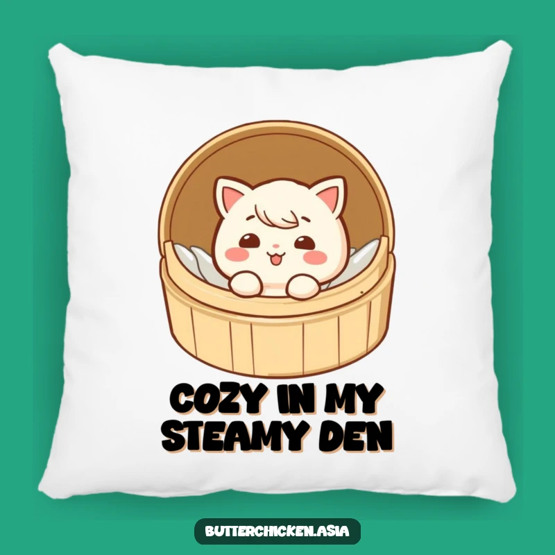 Funny Dim Sum Pillow - Soft & Comfy Giggling Steamed Dumpling Cushion