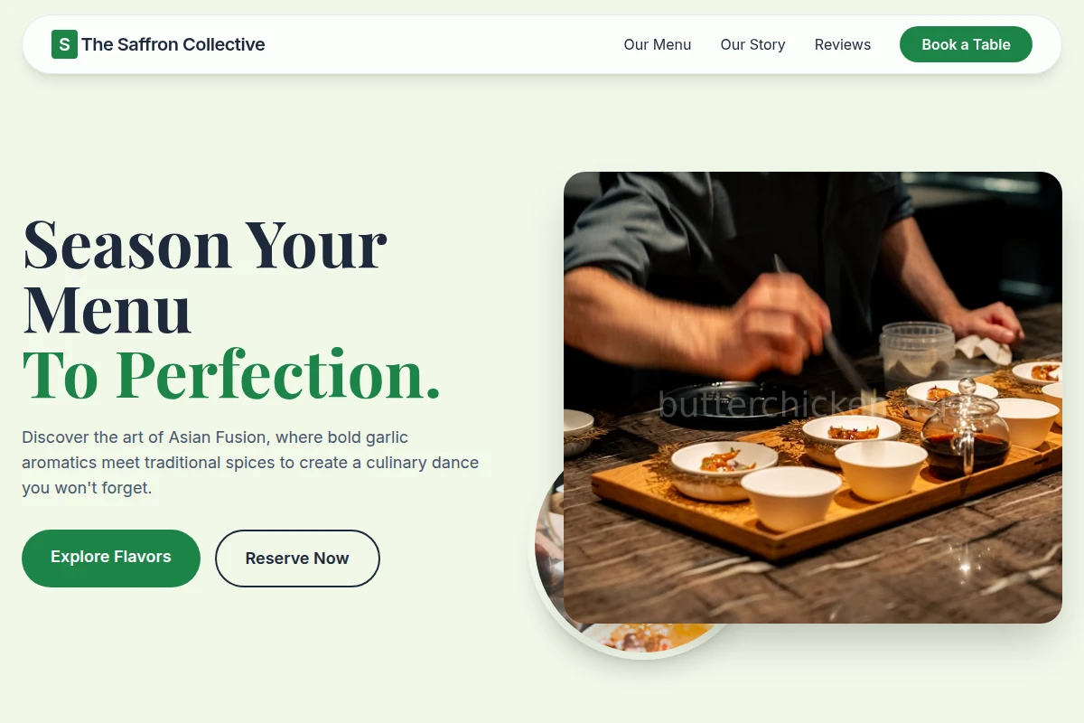 Garlic Asian Fusion Food