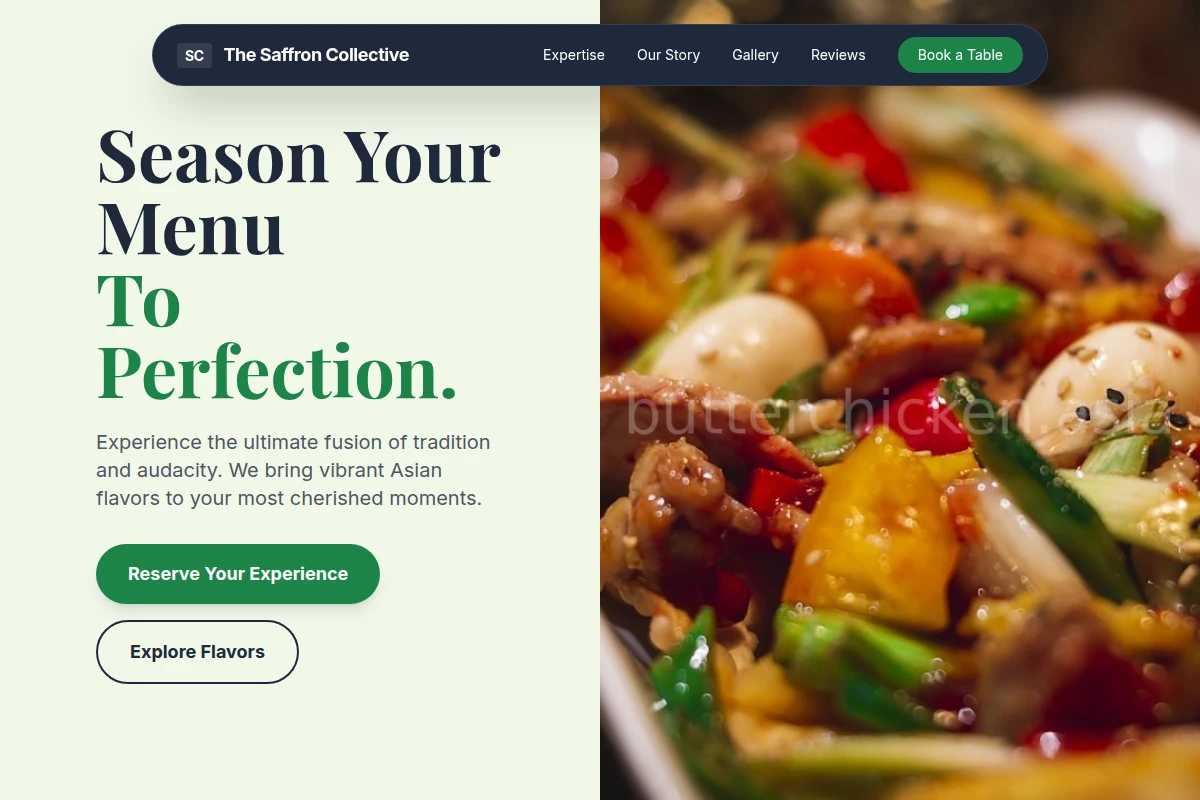 Tangy Asian Fusion Food