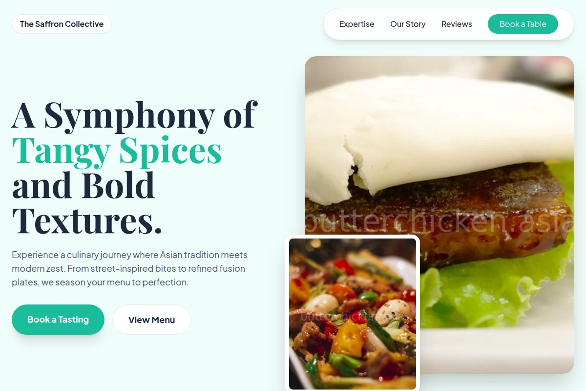 Tangy Asian Fusion Food