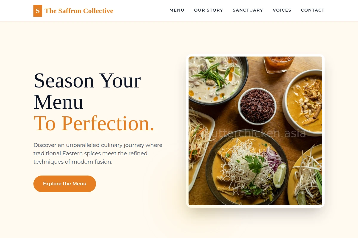 Gourmet Asian Fusion Food