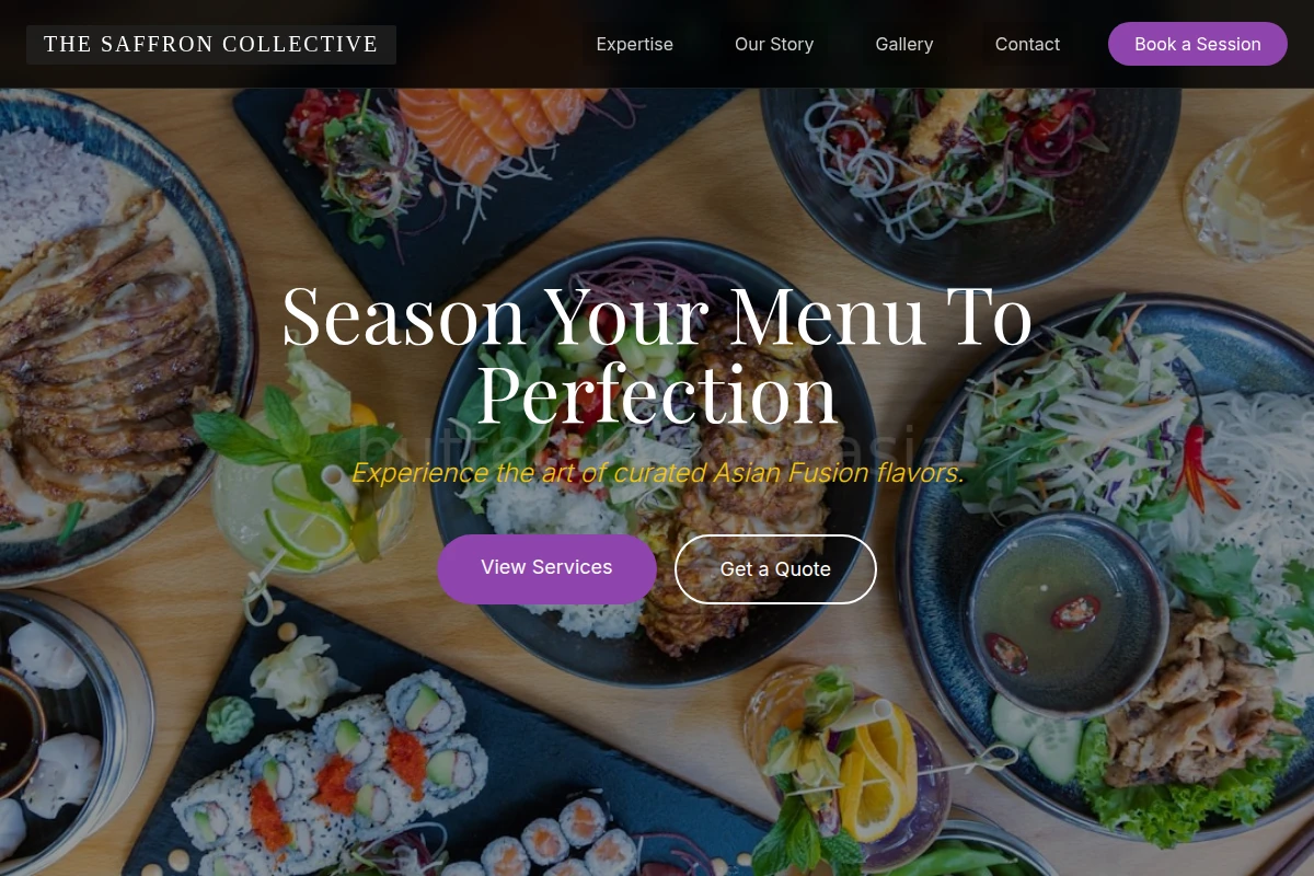 Savory Asian Fusion Food