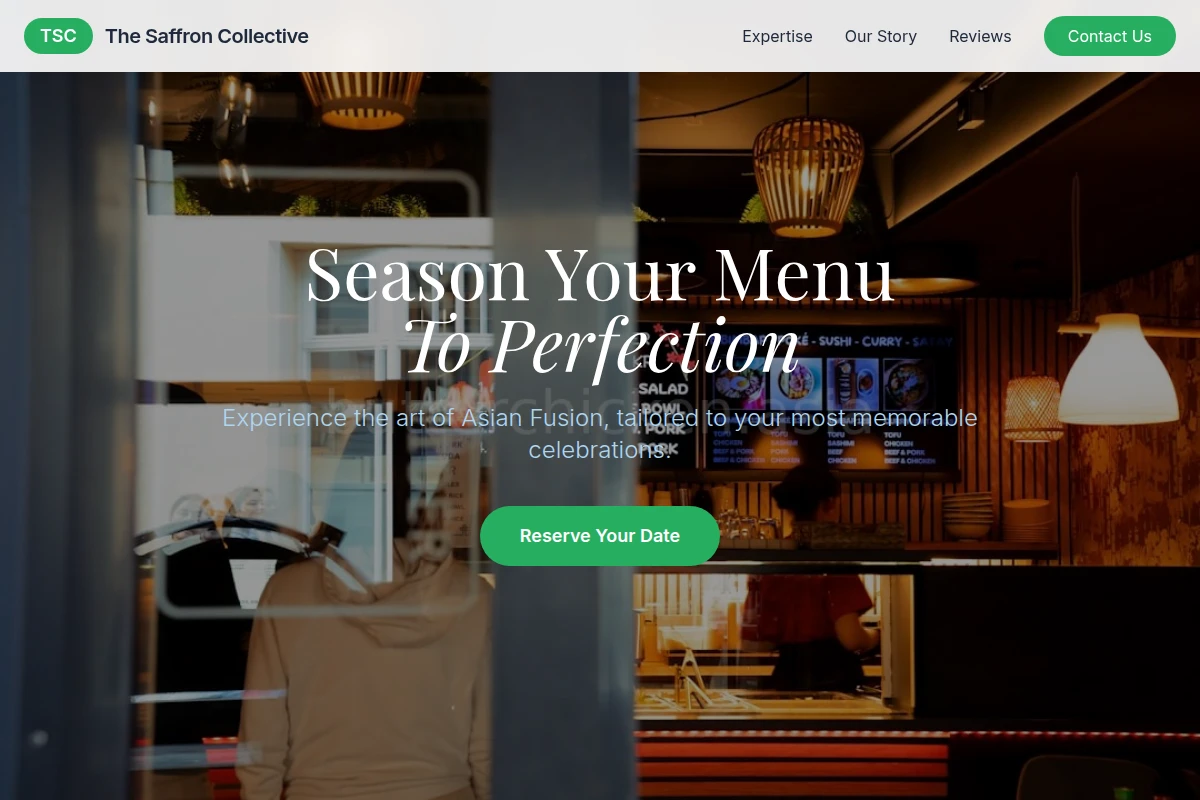 Chef Asian Fusion Food