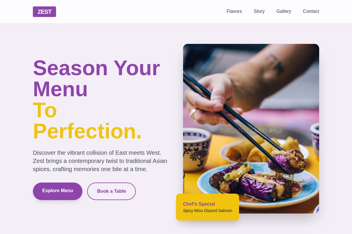 Zest Asian Fusion Food
