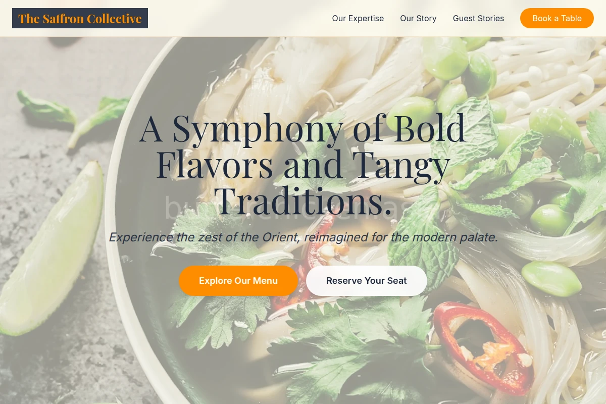 Tangy Asian Fusion Food