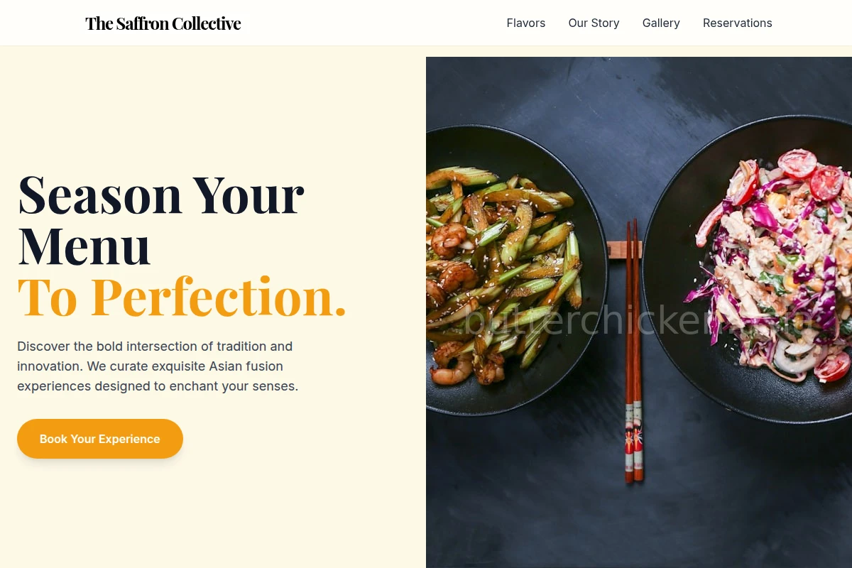 Tangy Asian Fusion Food