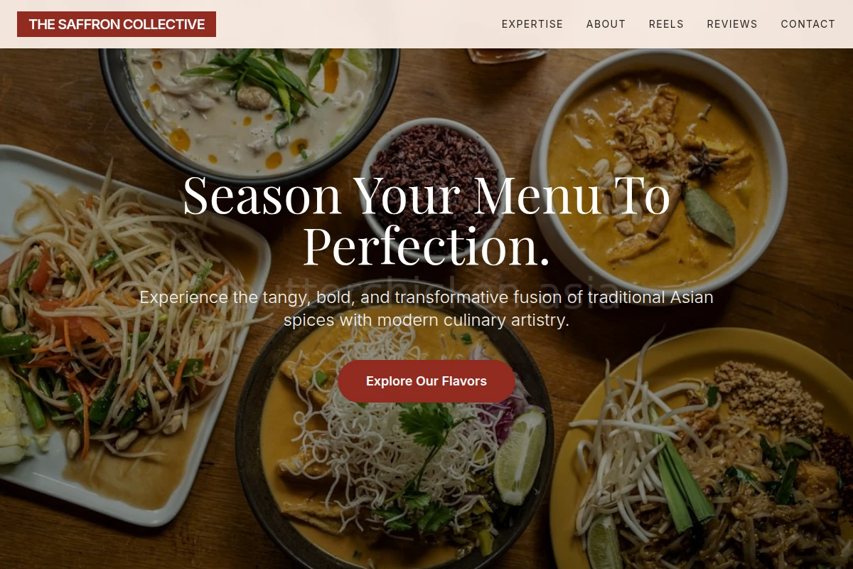 Tangy Asian Fusion Food