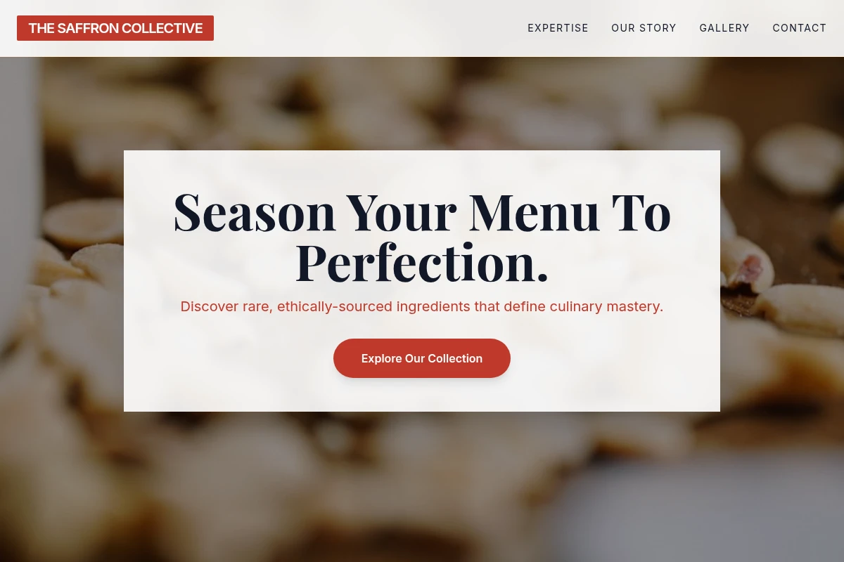 Menu Specialty Food