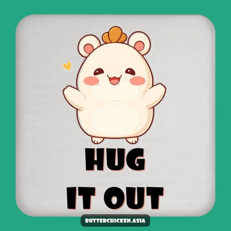 Funny Bao Bun Coaster: Protect Surfaces with a Hugging Character