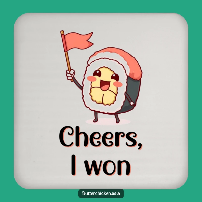 Funny Sushi Roll Coaster: Protect Surfaces with this Cheerful Character