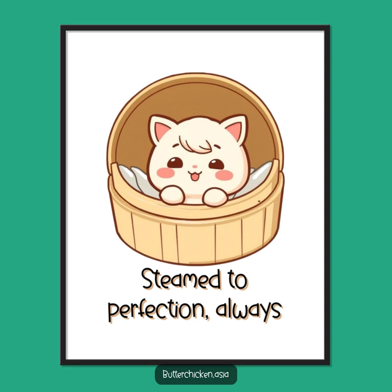 Free Printable Wall Art: Giggling Dim Sum Fun, Funny Downloadable Decor