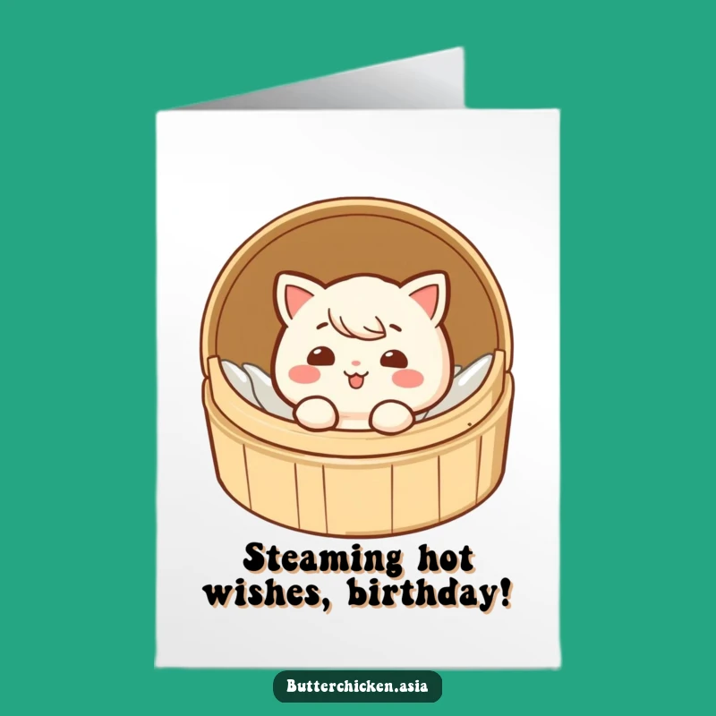 Free Printable Birthday Card: Giggling Dim Sum Surprise, Downloadable Fun Gift