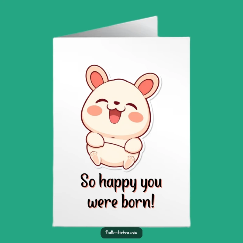 Free Printable Birthday Card: Joyful Bao Bun Pickup, Downloadable Fun Gift