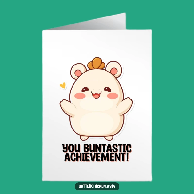 Free Printable Bao Bun Congrats Card: Funny Embrace Gift