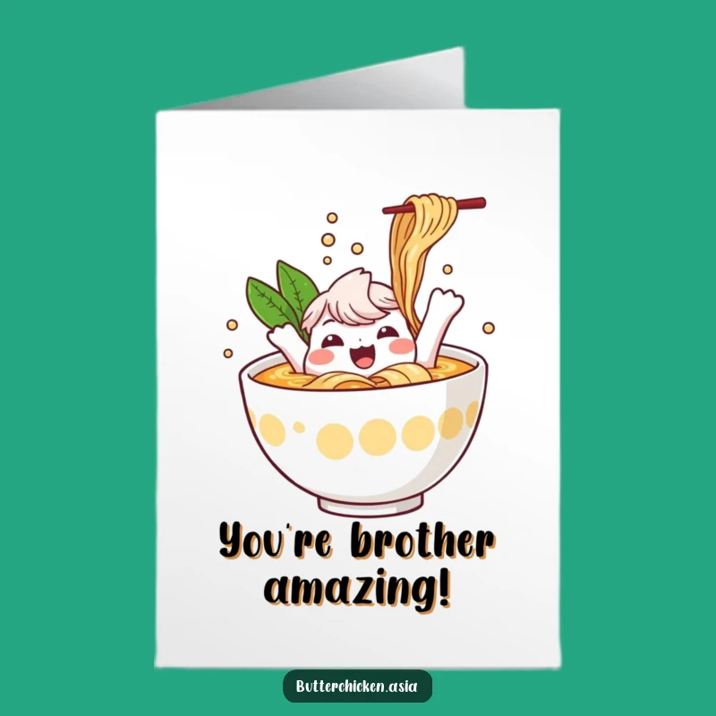 Free Printable Ramen Congrats Card: Funny Splash Downloadable Gift