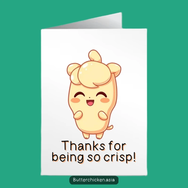 Free Printable Thank You Card: Delighted Tempura Crisp Shine Funny Gratitude Gift