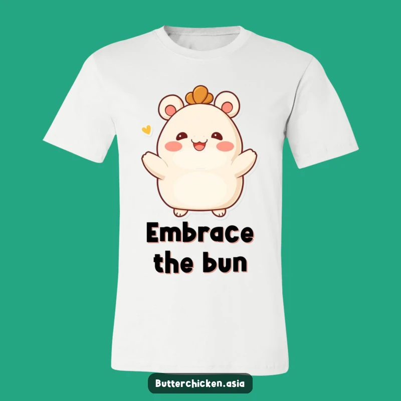 Funny Bao Bun T-Shirt: Hugging Character for a Comfy, Cheerful Gift