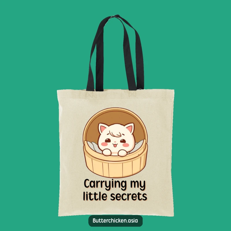 Funny Dim Sum Tote Bag - Carry Your Giggles with a Cheeky Food Character