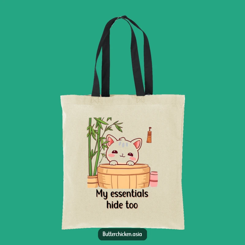 Funny Shy Wonton Tote Bag: Carry Discreetly, An Adorable & Subtle Funny Gift!