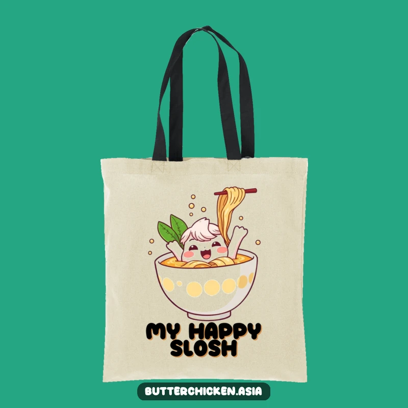 Funny Ramen Tote Bag: Carry Fun with this Splashing Character